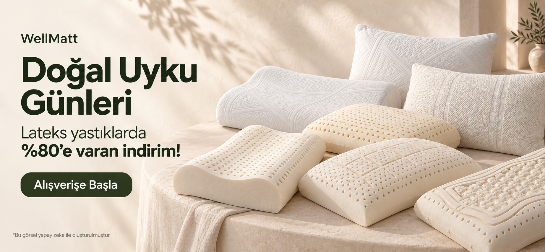 WellMatt lateks yastıklar